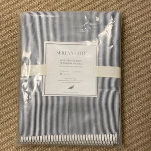 Serena and Lily Oxford Stripe Window Panels (sold as 2)